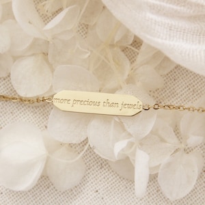 Proverbs 31 Bracelet, More Precious Than Jewels Bracelet, Proverbs Woman, Christian Faith Jewelry Gift, Bible Verse Engraved Bracelet