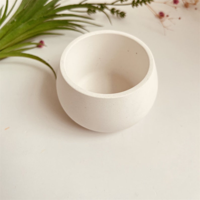 Round Bowl Mold Concrete Bowl Silicone Mold Candle Holder Etsy
