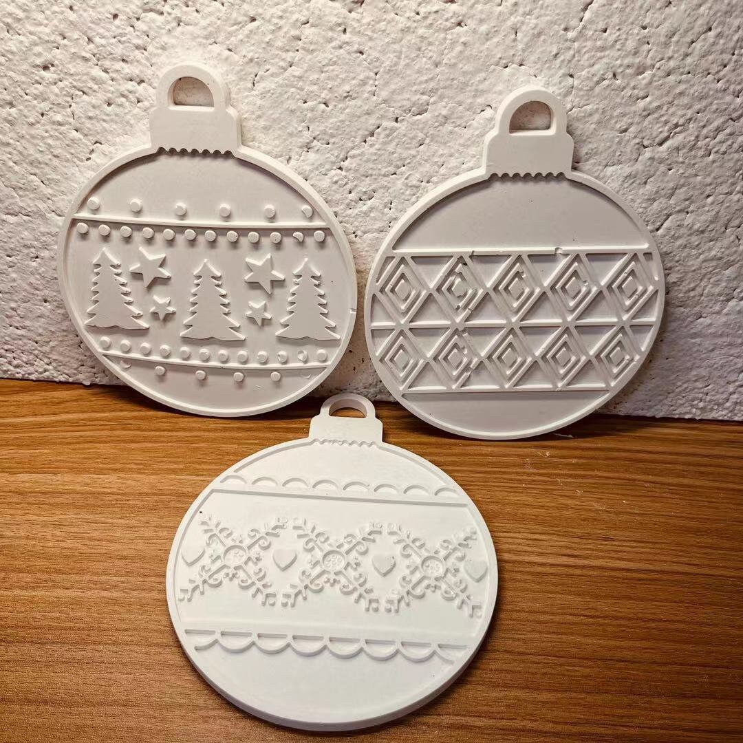 Christmas Ornament Silicone Molds Casting Decoration,hanging Tag