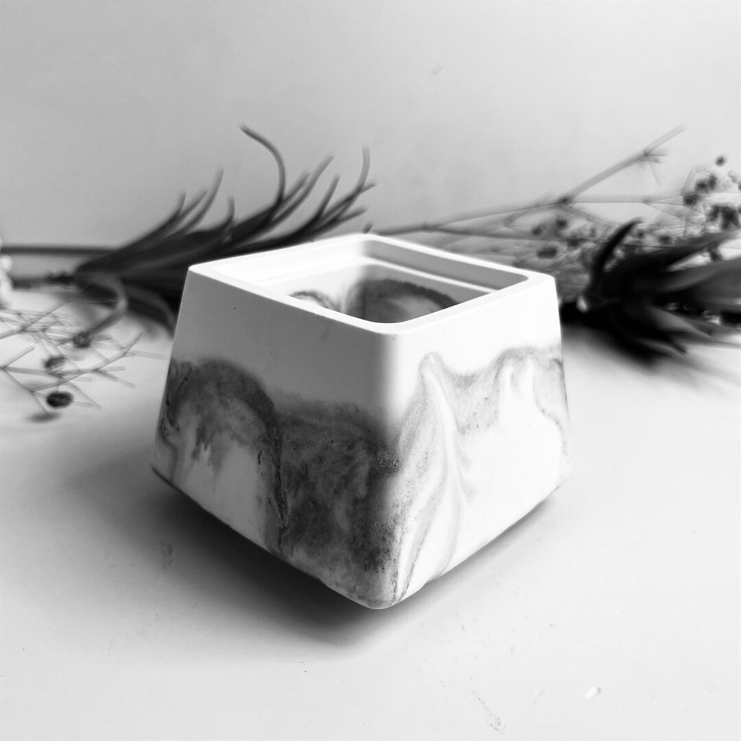 Concrete Vase Silicone Mold Candle Holder Mould Tealight Etsy