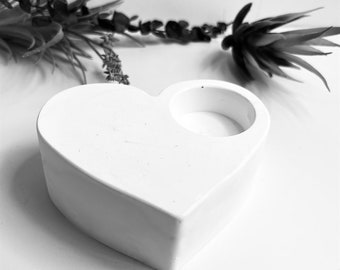 Heart Concrete Candle Holder Mold, Heart Tealight Holder Silicone Mold, Heart Mold, Tea light holder Silicone Mould, Concrete Molds