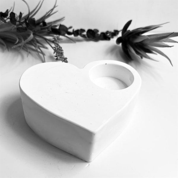 Heart Concrete Candle Holder Mold, Heart Tealight Holder Silicone Mold, Heart Mold, Tea light holder Silicone Mould, Concrete Molds