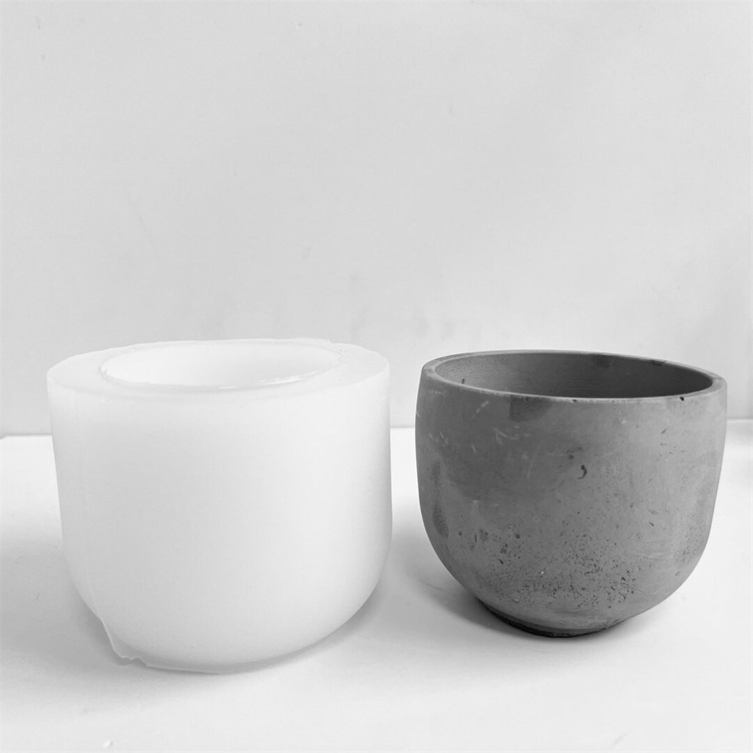 Concrete Vase Mold, Candle Holder Molds, Candle Vessels Silicone Mold