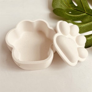 Cute Paw Jar with Lid Silicone Mold, Candle Holder with Lid Concrete Mold, Mould, Resin Mold, Concrete Mold, Jesmonite Raysin Molds