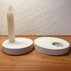 Silicone Mold Tealight Holder Plate 12cm diameter, Round Tealight Plate Casting Mold Silicone