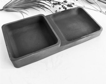 Concrete Tray Silicone Mold- Jewelry Storage - Concrete - Gypsum - Jewelry Bowl Plate Tray Dish Square Rectangle Silicone Casting Molds