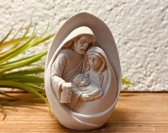 Nativité de Jésus Moule en silicone Moule de coulée, Bébé Jésus, Figure de famille, Figurine en résine pour chrétien, Décoration d'intérieur