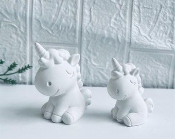 Cute Unicorn 3D Silicone Mold, Animal Unicorn concrete molds, Candle Molds, resin, jesmonite, minimalist, Casting mould, desktop decoration