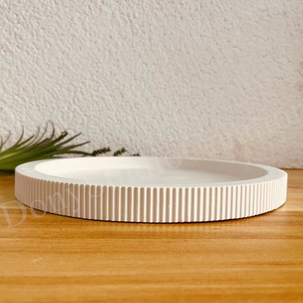 Abisolierte Tablett Gießform Silikonformen, Betonform Platten mit Rillen, 25cm x 2cm, Dekoration, Tischplatten, Geschenke, Raysin Formen