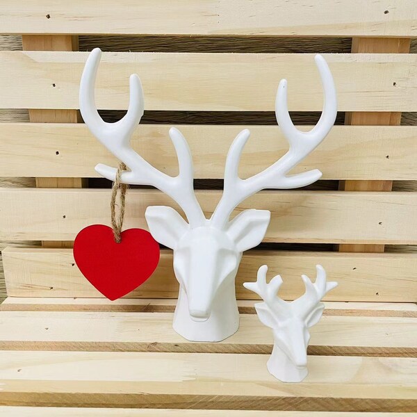 Silicone Molds Deer Head, Christmas Deer, Elk, Moose, Silicone Casting Mold, Concrete Molds, Silicone Animal Mould, Resin, Christmas Decor