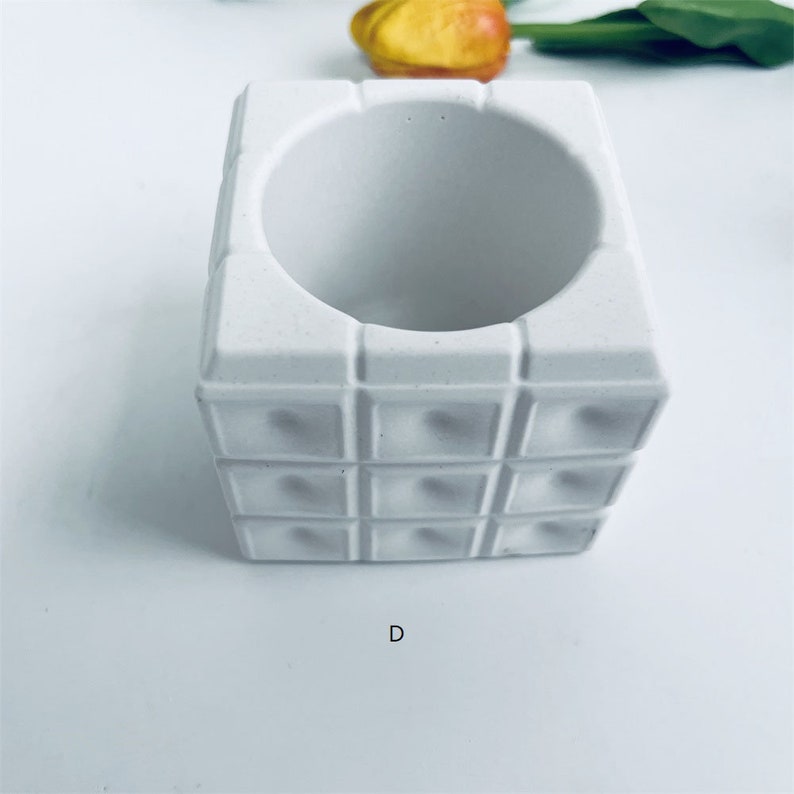 Plant Pot Silicone Molds Concrete Round Bowl Molds Candle Etsy