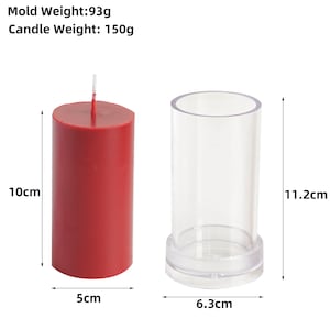 Pillar Candle Molds, Cylinder Candle Molds, Plastic Molds, Column Candle Making Molds, Gift, Candles, Casting Mould, DIY Candle Making Molds image 8