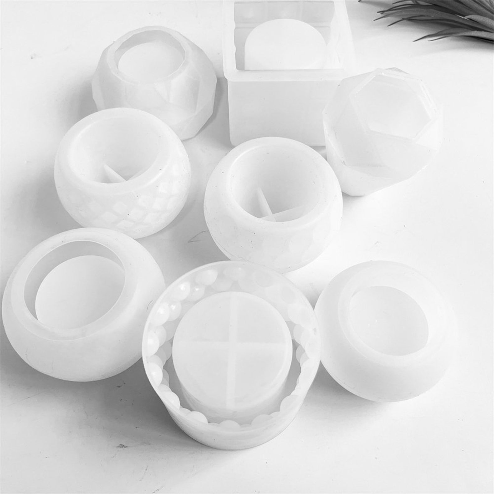 Plant Pot Silicone Molds Concrete Round Bowl Molds Candle Etsy Australia