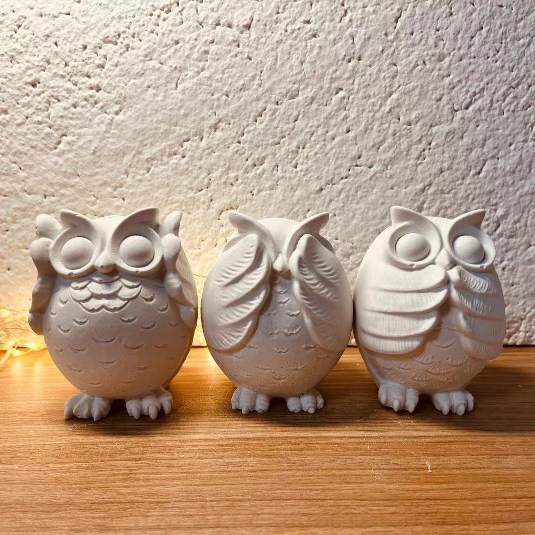 Moule Silicone Hibou 3D Pour Bougies, Savons, Chocolats - Réutilisable Et Flexible
