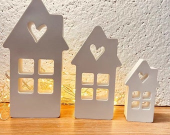 Stampi in silicone per case a cuore, stampi per case a cuore leggero, stampi in cemento, case per stampi per colata, stampi in resina Raysin per la decorazione della casa, stampi per colata