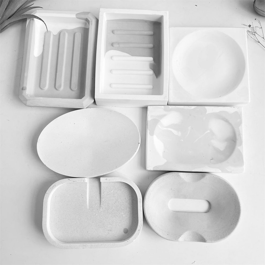 Concrete Soap Dish Silicone Molds, Soap Dish With Drain, Soap Dish With