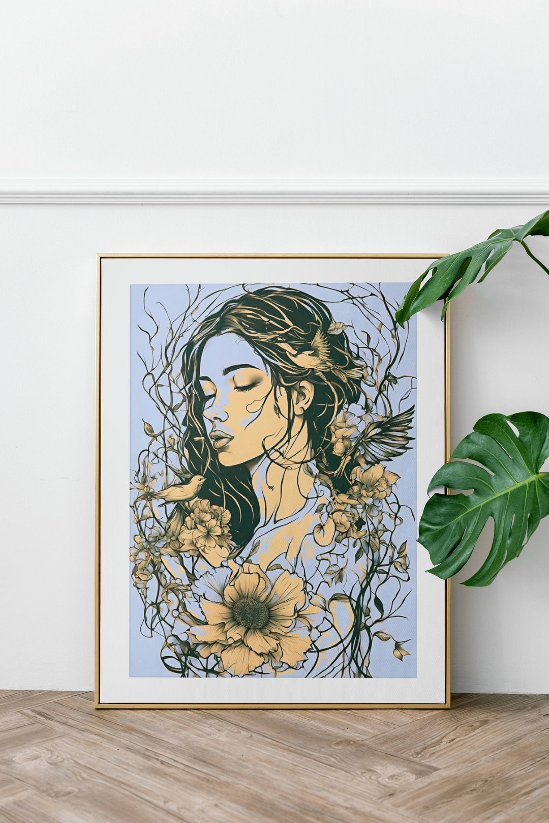 Wall Art, Poster, Sketch Art, Black Ink, Line Art, Vector, Home