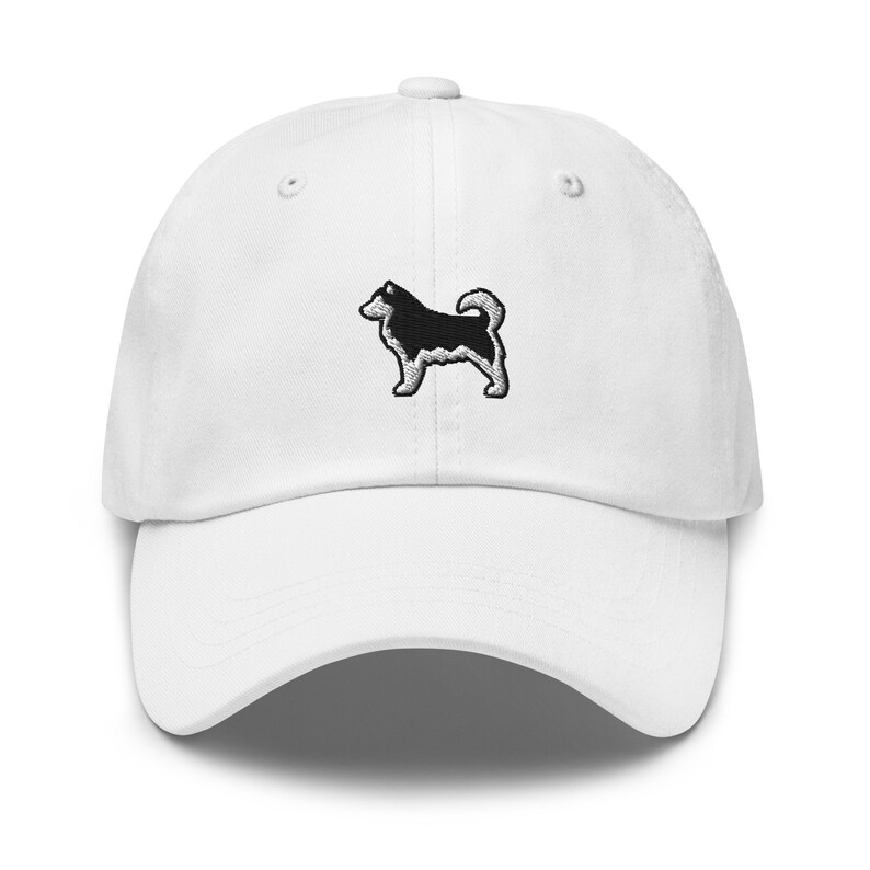 Alaskan Malamute Dog Embroidered Baseball Cap Cotton Adjustable Dad Hat