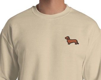 Taxhund broderad unisex tröja taxälskare present hund mamma present