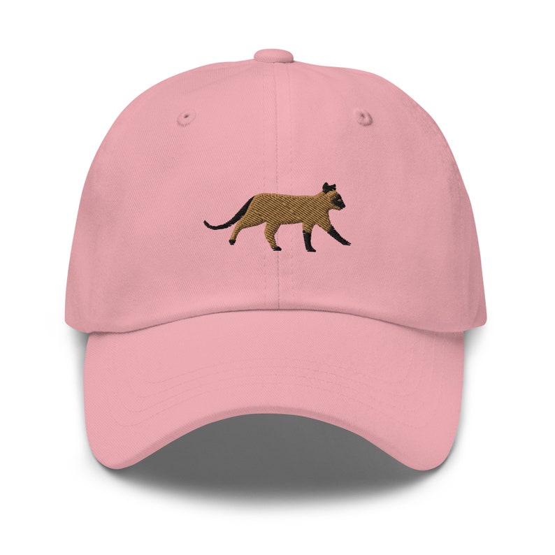 Siamese Cat Walk Embroidered Baseball Cap Cat Mom Hat Cotton Adjustable Dad Hat
