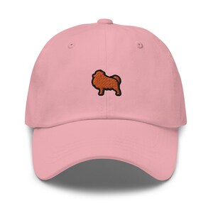 Pomeranian Dog Embroidered Baseball Cap Cotton Adjustable Dad Hat
