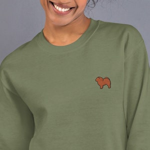 Chow Chow Dog Embroidered Unisex Sweatshirt Chow Chow Lover Gift Dog Mom Gift