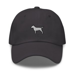 Bull Terrier Dog Embroidered Baseball Cap Cotton Adjustable Dad Hat