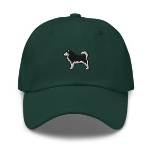 Alaskan Malamute Dog Embroidered Baseball Cap Cotton Adjustable Dad Hat
