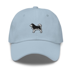 Alaskan Malamute Dog Embroidered Baseball Cap Cotton Adjustable Dad Hat