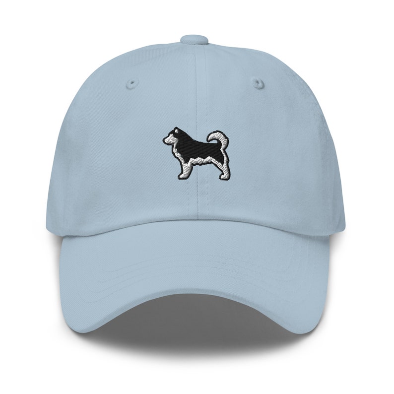 Alaskan Malamute Dog Embroidered Baseball Cap Cotton Adjustable Dad Hat