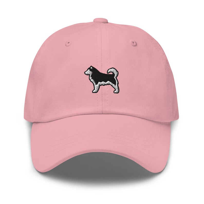 Alaskan Malamute Dog Embroidered Baseball Cap Cotton Adjustable Dad Hat
