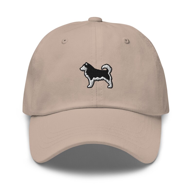 Alaskan Malamute Dog Embroidered Baseball Cap Cotton Adjustable Dad Hat