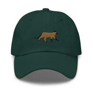 Siamese Cat Walk Embroidered Baseball Cap Cat Mom Hat Cotton Adjustable Dad Hat