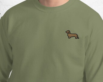 Taxhund broderad unisex tröja, taxälskare present, hundmamma present, taxtröja