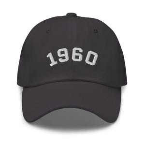 65th Birthday Gift, 1960 Embroidered Baseball Cap, Born in 1960 Birthday Hat, 65th Birthday Cap, 65th Anniversary Hat, Vintage 1960 Hat