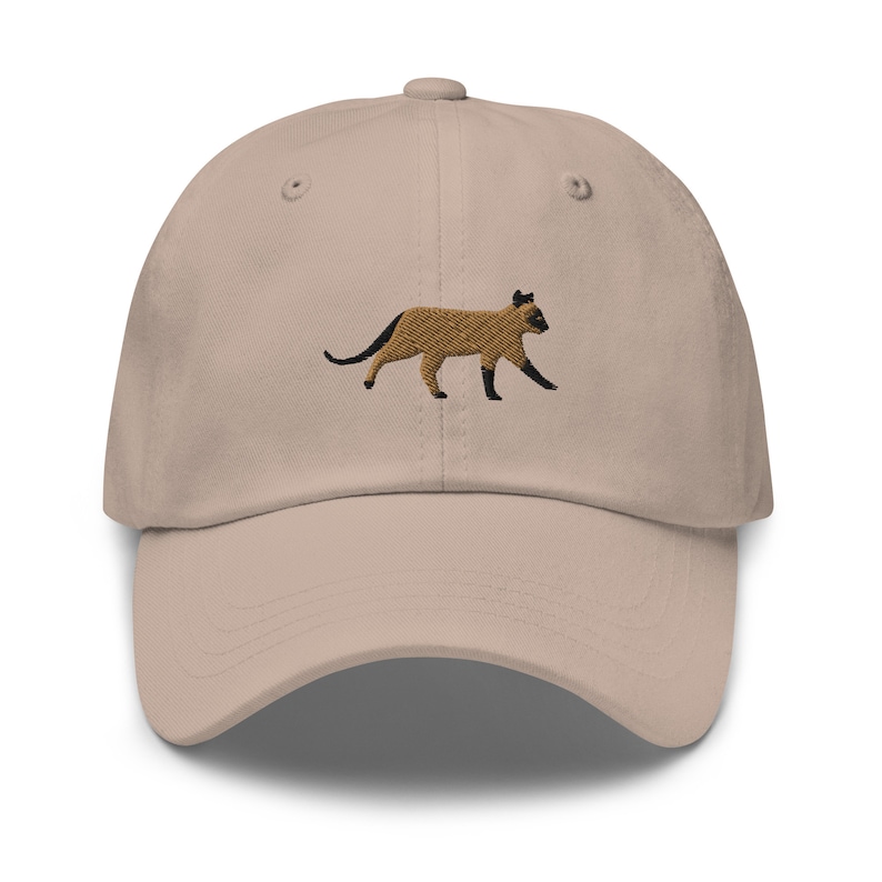 Siamese Cat Walk Embroidered Baseball Cap Cat Mom Hat Cotton Adjustable Dad Hat