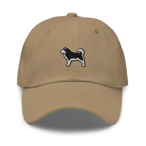 Alaskan Malamute Dog Embroidered Baseball Cap Cotton Adjustable Dad Hat