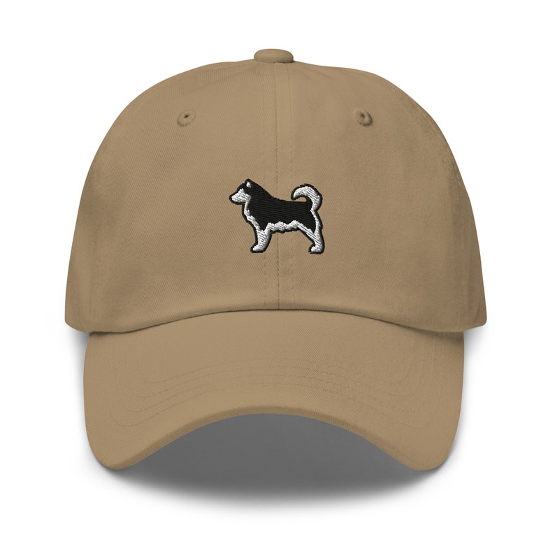 Alaskan Malamute Dog Embroidered Baseball Cap Cotton Adjustable Dad Hat