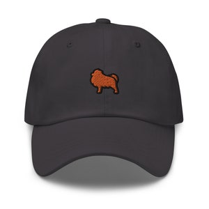 Pomeranian Dog Embroidered Baseball Cap Cotton Adjustable Dad Hat