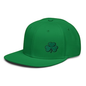 Ierse Lucky Hat Shamrock St. Patrick&#39;s Day Hat Klaver Geborduurde Snapback Hat Saint Patricks Day Cap