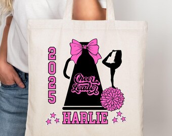 Custom Cheer Tote Bag Gift For Cheerleader Team Gift Cheer Competition Gift Team Coach Cheer Lover Gift End Cheer Season Gift Personalized
