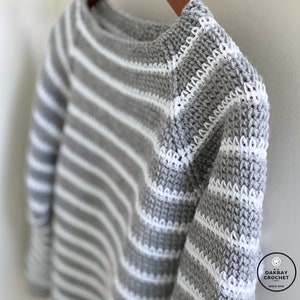 CROCHET PATTERN ⨯ Top down raglan, wearable, pullover ⨯ sweater ⨯ mock neck