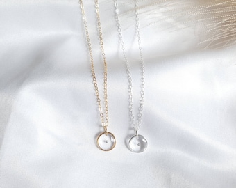 Poppy Seed Necklace, Loss Remembrance Jewelry, Sterling Silver or Gold Filled