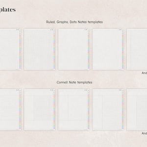 Digital Notebook Bundle - 6, 7, 12, 14, 16, 18, 24 Tabs, Goodnotes Notability Templates, Hyperlinked notebook for iPad and Android tablets. image 6
