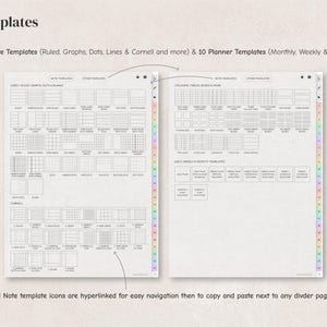 Digital Notebook Bundle - 6, 7, 12, 14, 16, 18, 24 Tabs, Goodnotes Notability Templates, Hyperlinked notebook for iPad and Android tablets. image 4
