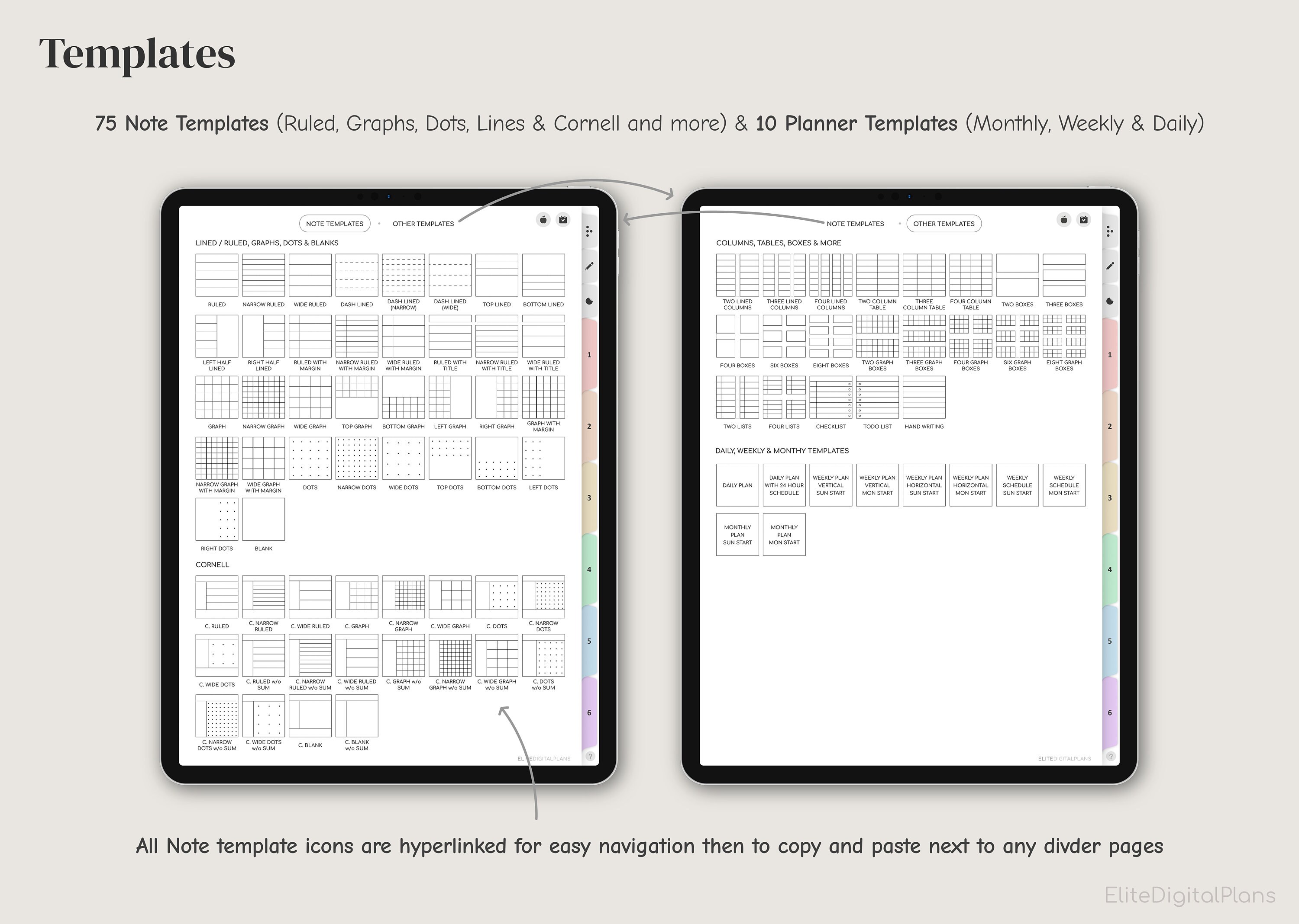 Digital Notebook, Digital Notes, Student Notebook, Journal, Notability ...