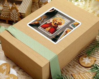 Pegatinas del Tarot - El Golden Retriever