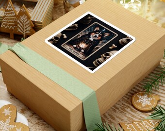 Pegatinas del Tarot - Corgi Tricolor