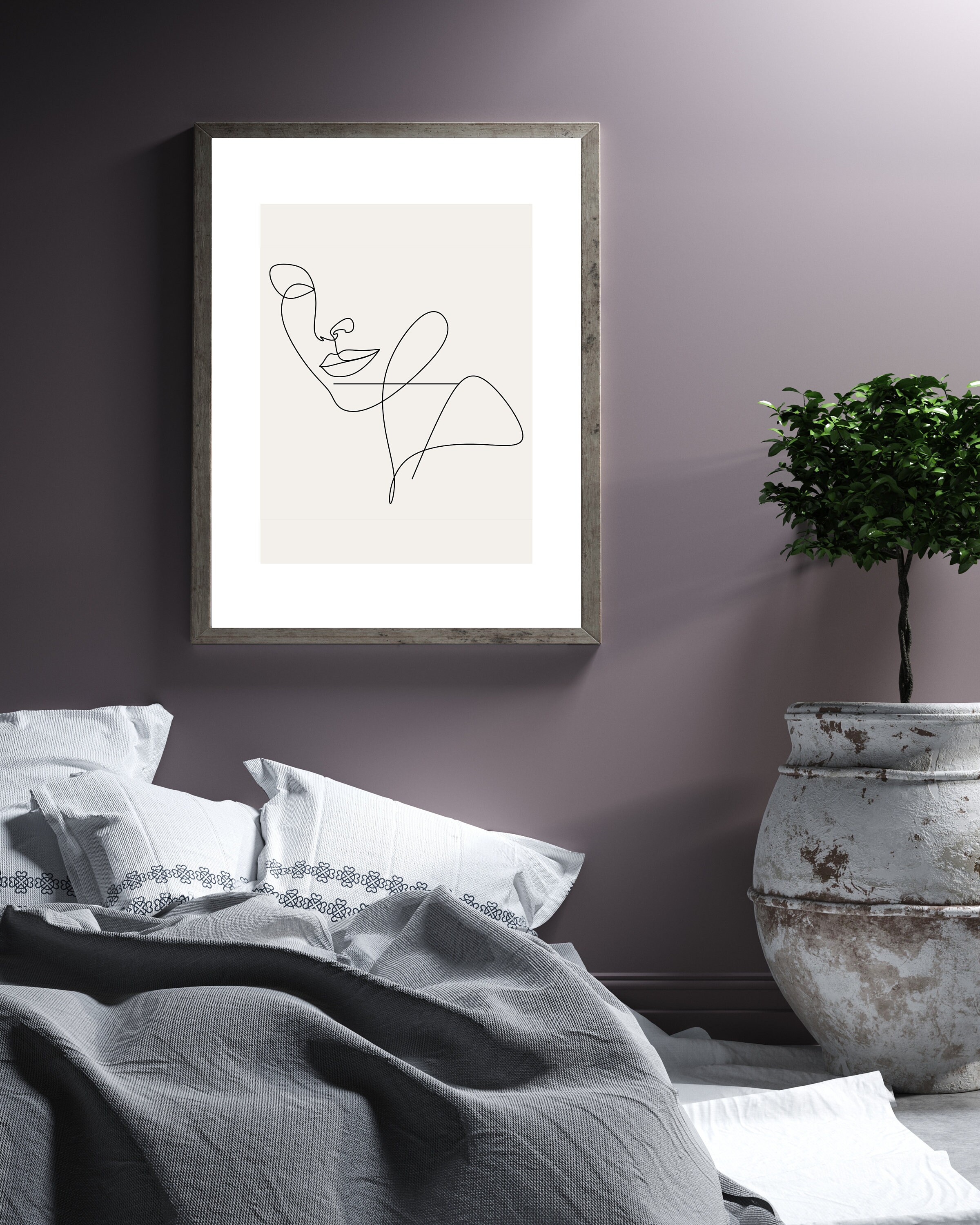 Printable Wall Art, Boho Wall Decor, Modern Wall Decor, Abstract Woman ...