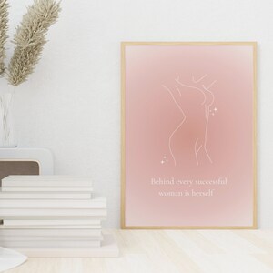 Woman empowerment, Boss lady art, Gift for women, Feminist wall art, Strong woman, Motivational wall art, Wall art design, Beautiful art